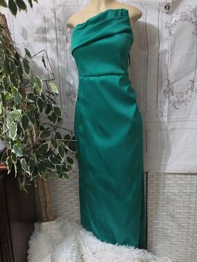 Donna Karan | Dresses | Donna Karen New York Metallic Jacquard One Shoulder  Ball Gown | Poshmark